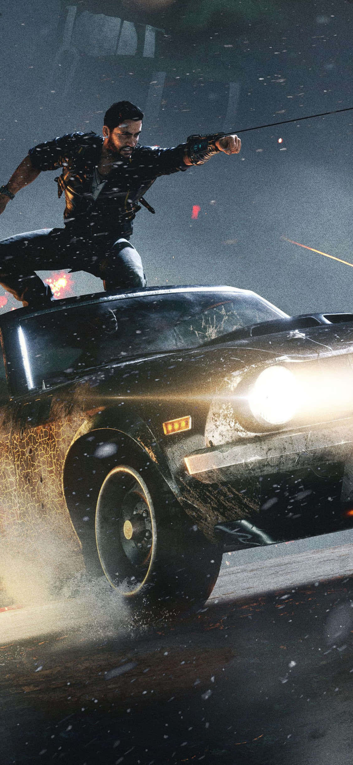 Bilde Utforsk den fargerike og actionfylte verdenen i Just Cause 4 med iPhone X Bakgrunner