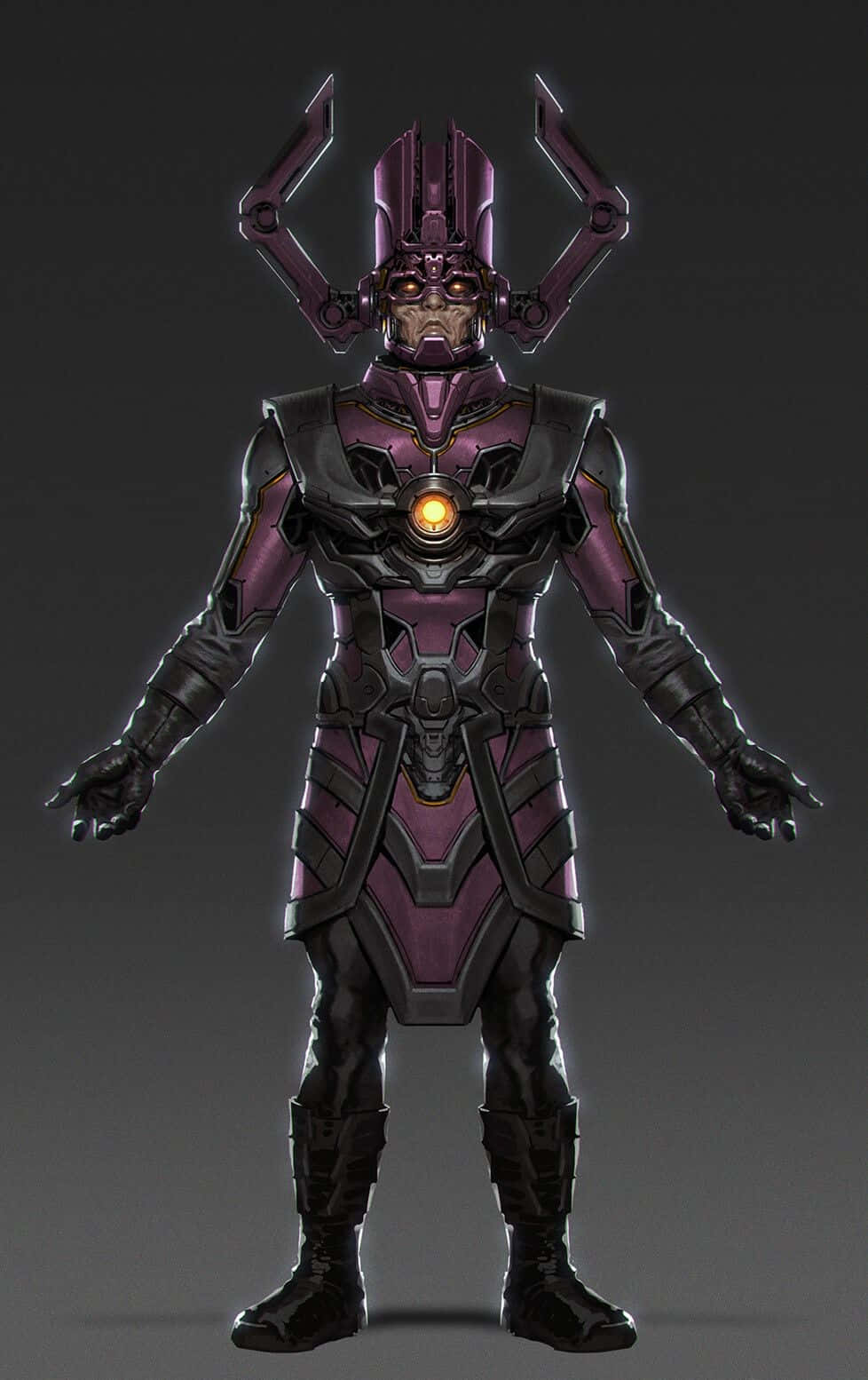 Bildetekst: Den mektige Galactus svever over en planet Bakgrunner