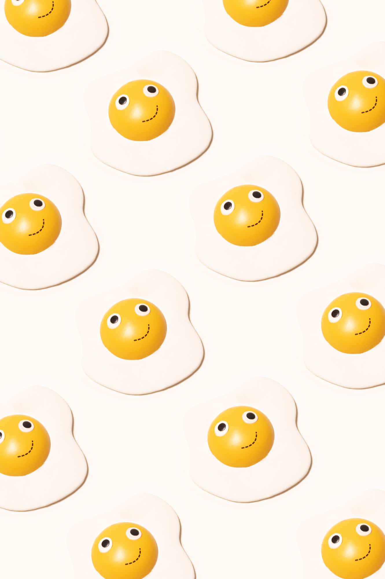 Bildetekst: En Livlig Smilemoji Blandet med Solside Egg Bakgrunner