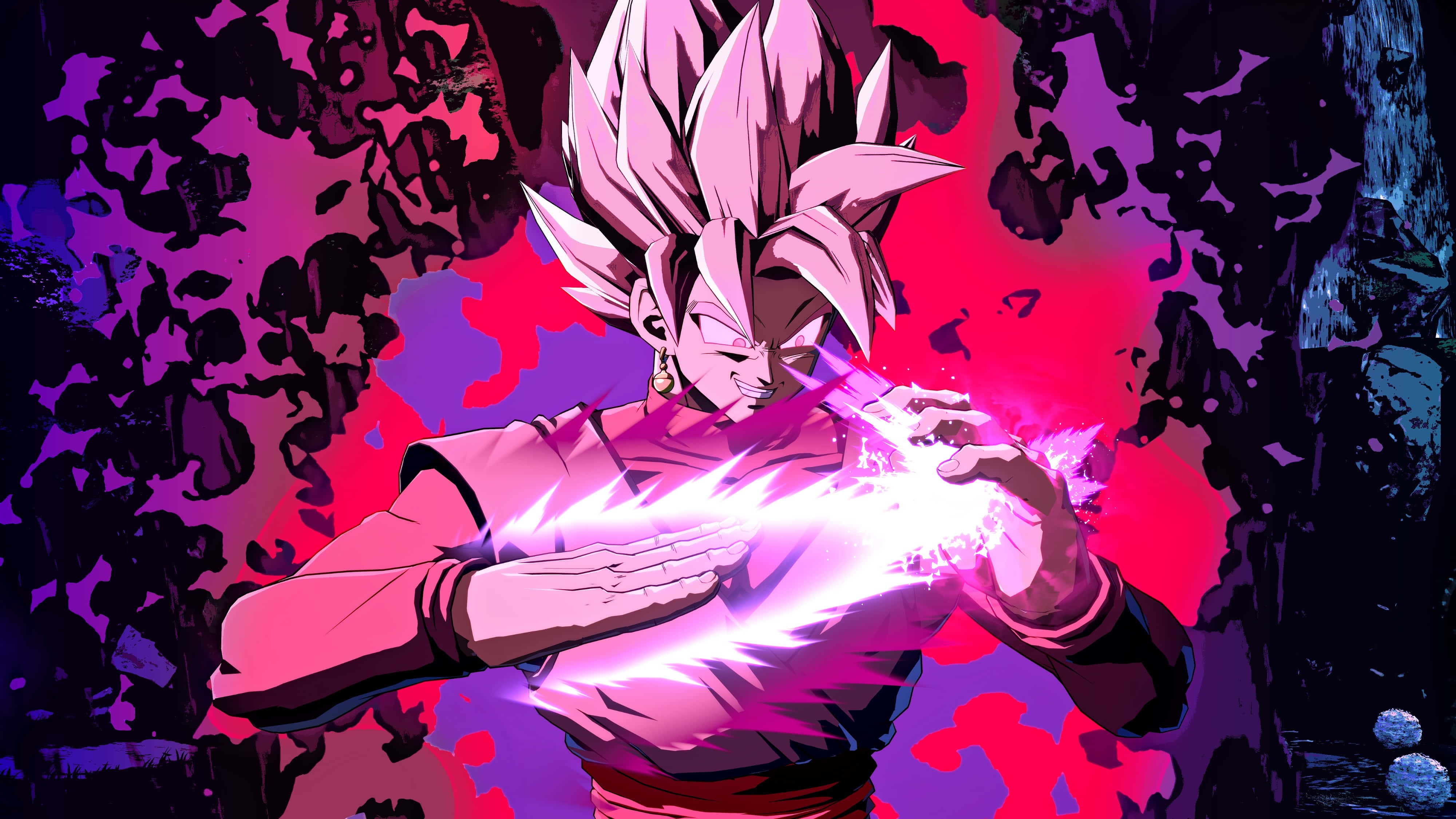 Bildetekst: Intenst Goku Black som lader opp i kamp Bakgrunner