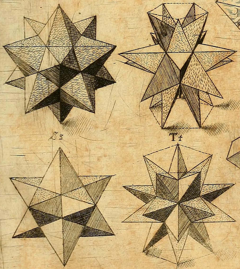 Bildetekst: Levende geometrisk formkunstverk Bakgrunner