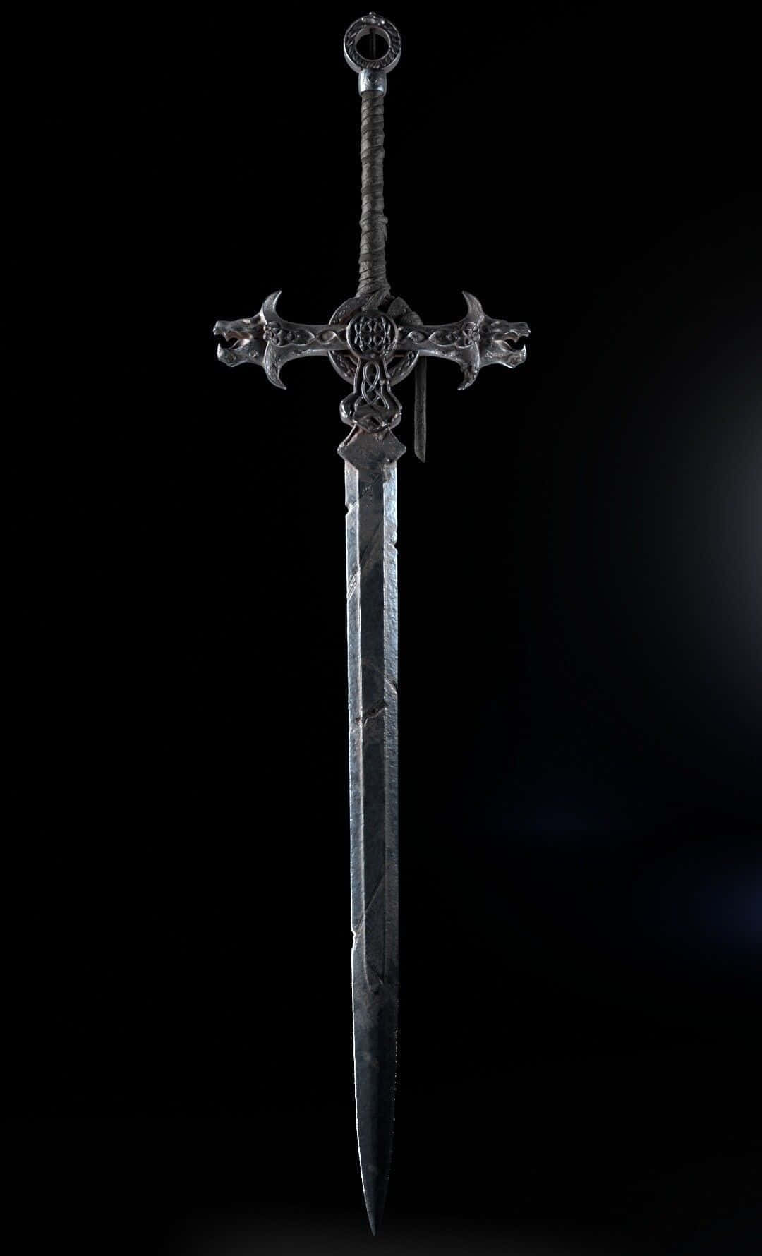Bildetekst: Myteomspunnet Excalibur-sverd i stein Bakgrunner