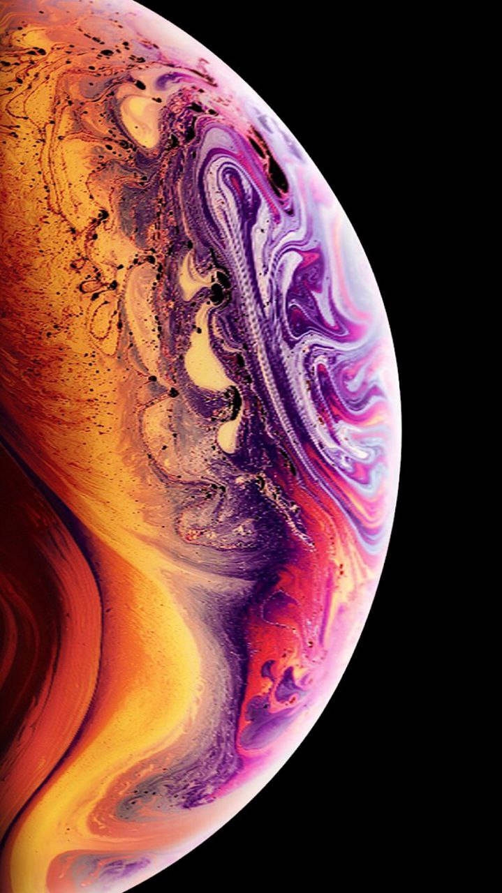 Bildetekst: Original iPhone 7 som viser fantastisk marmorplanetkule-bakgrunn Bakgrunner