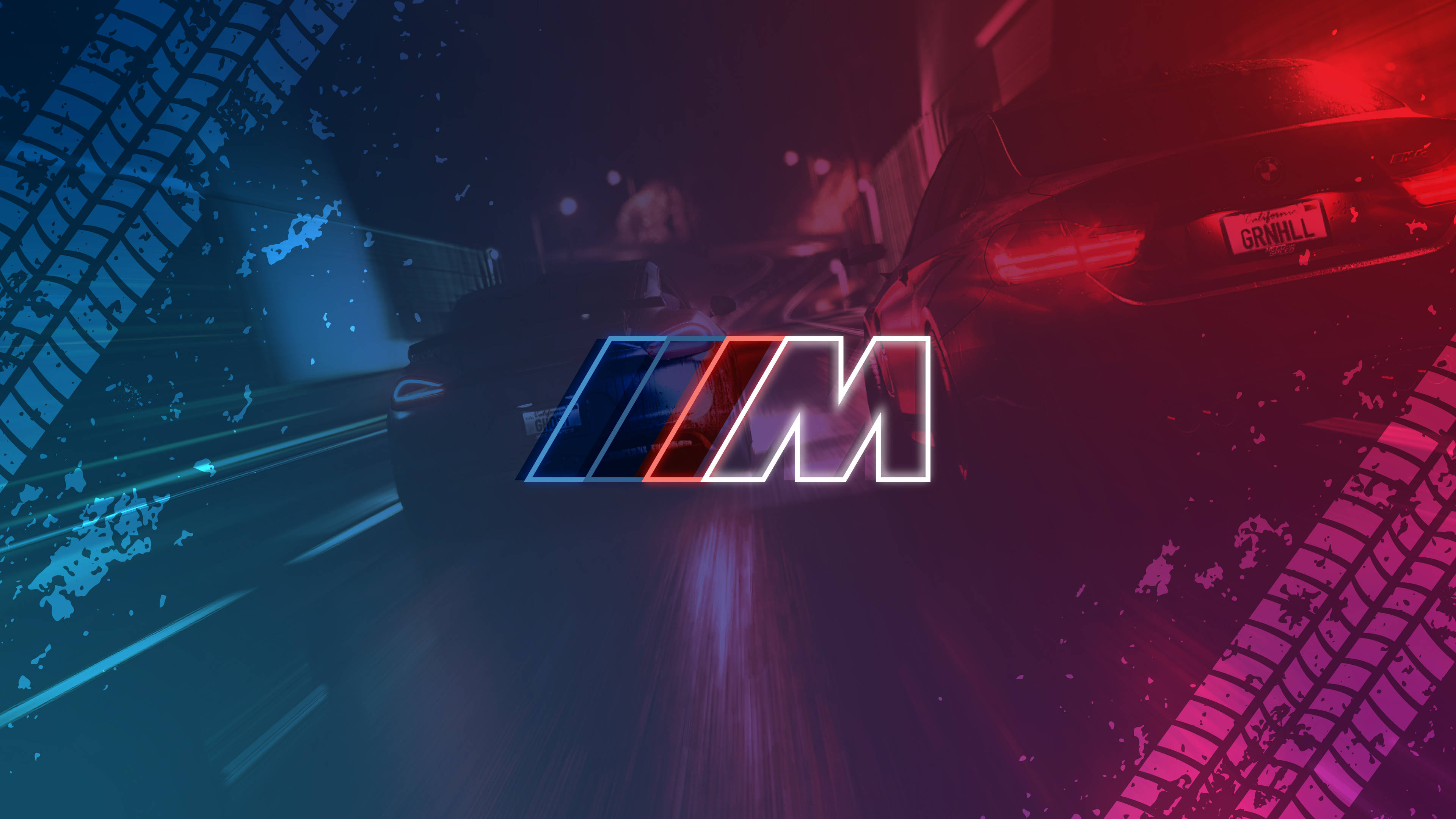Bilens dekkmerker BMW M-logo Bakgrunner