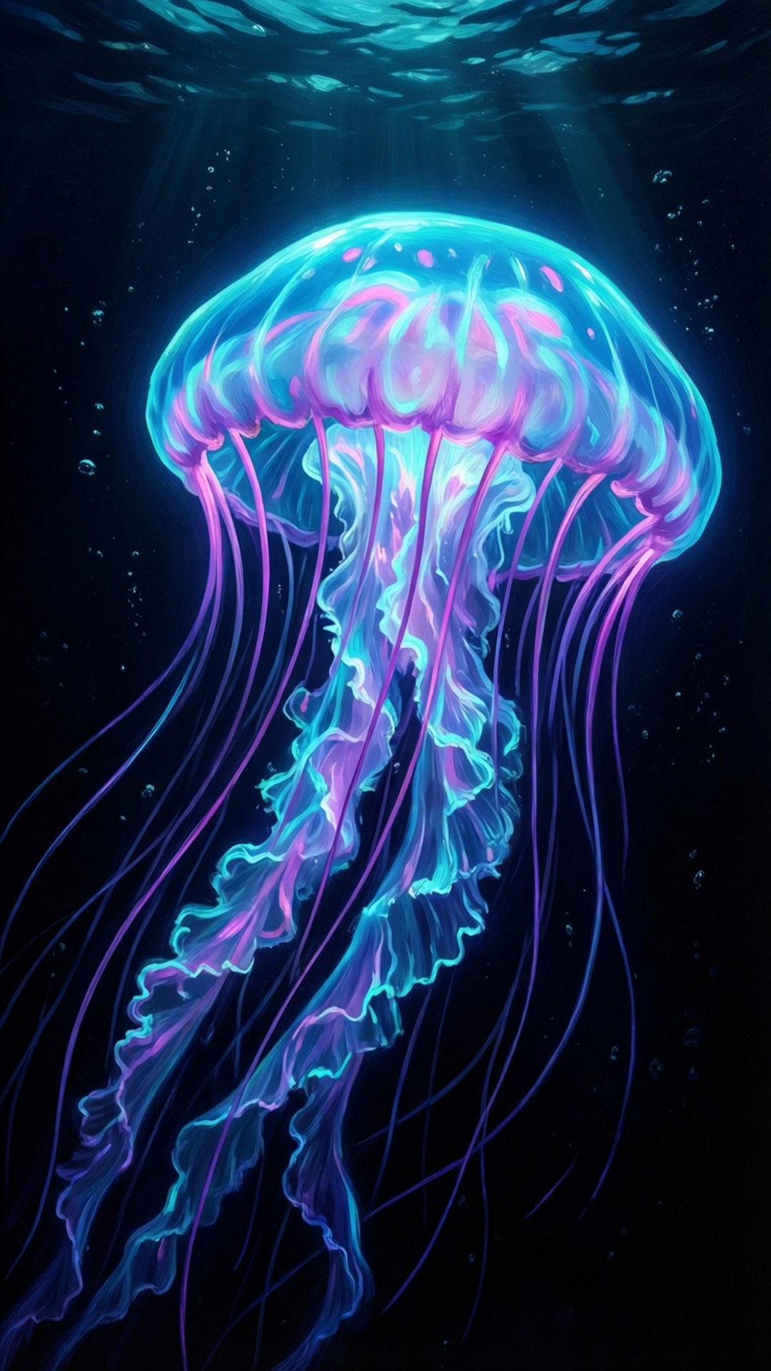 Bioluminescerende maneter Bakgrunner