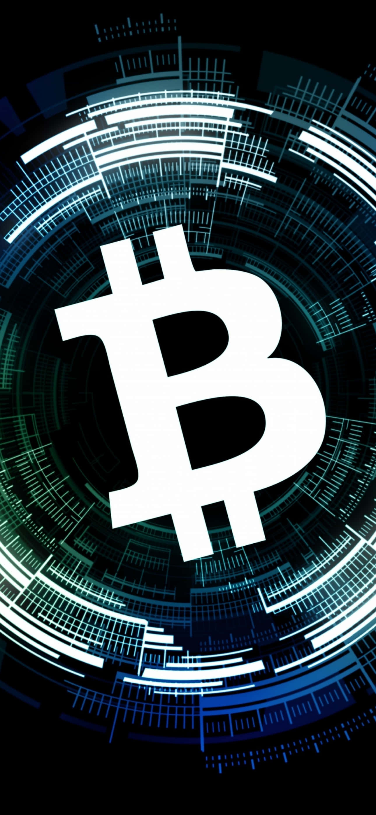 bitcoin-logo på en svart bakgrunn Bakgrunner