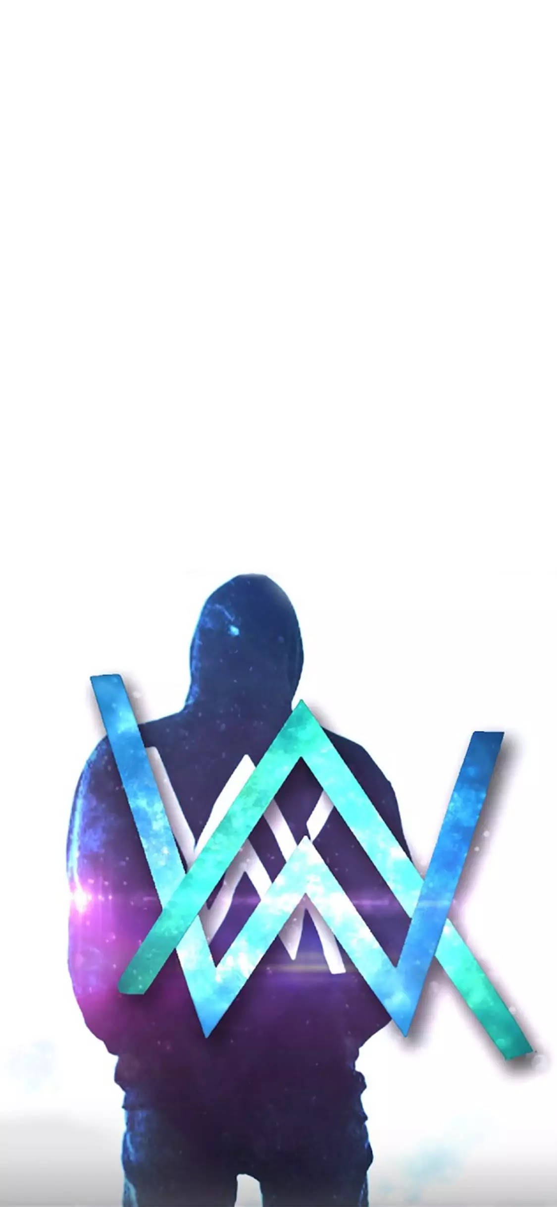 Blå Alan Walker-logo Bakgrunner