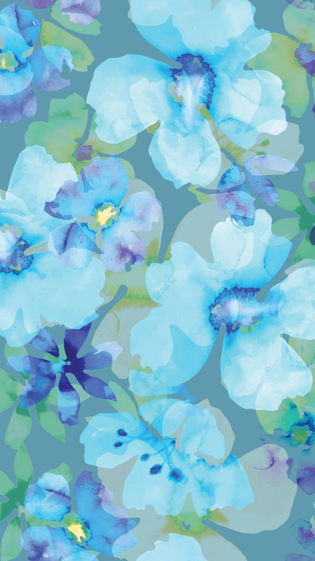 Blå blomster iPhone Bakgrunner