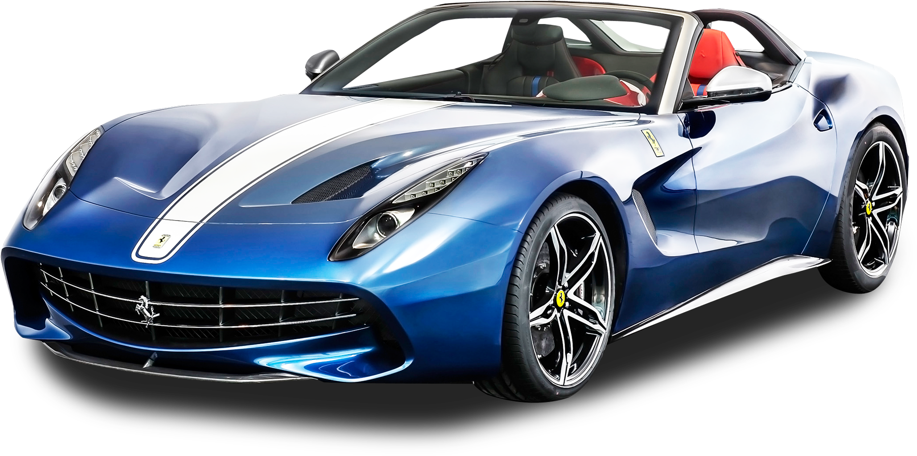 Blå Ferrari Cabriolet Sportsbil Bakgrunner