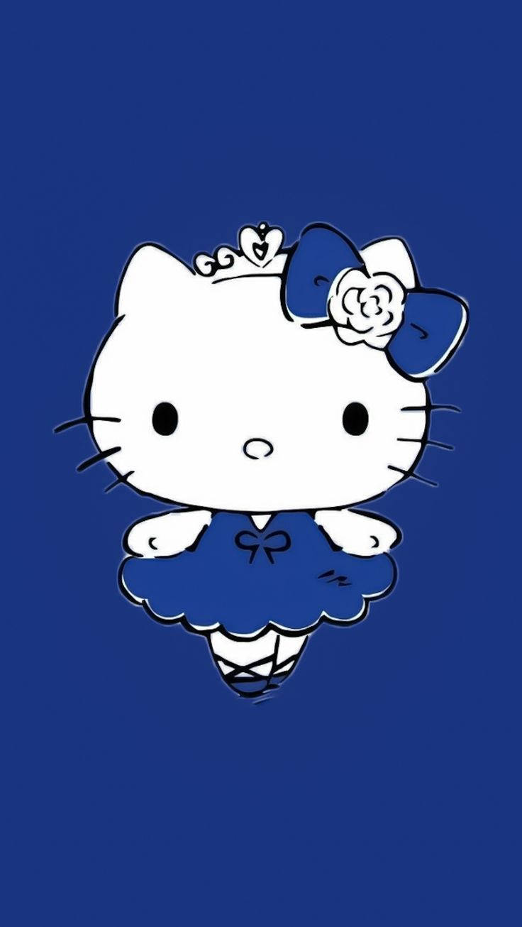 Blå Hello Kitty-estetikk Bakgrunner