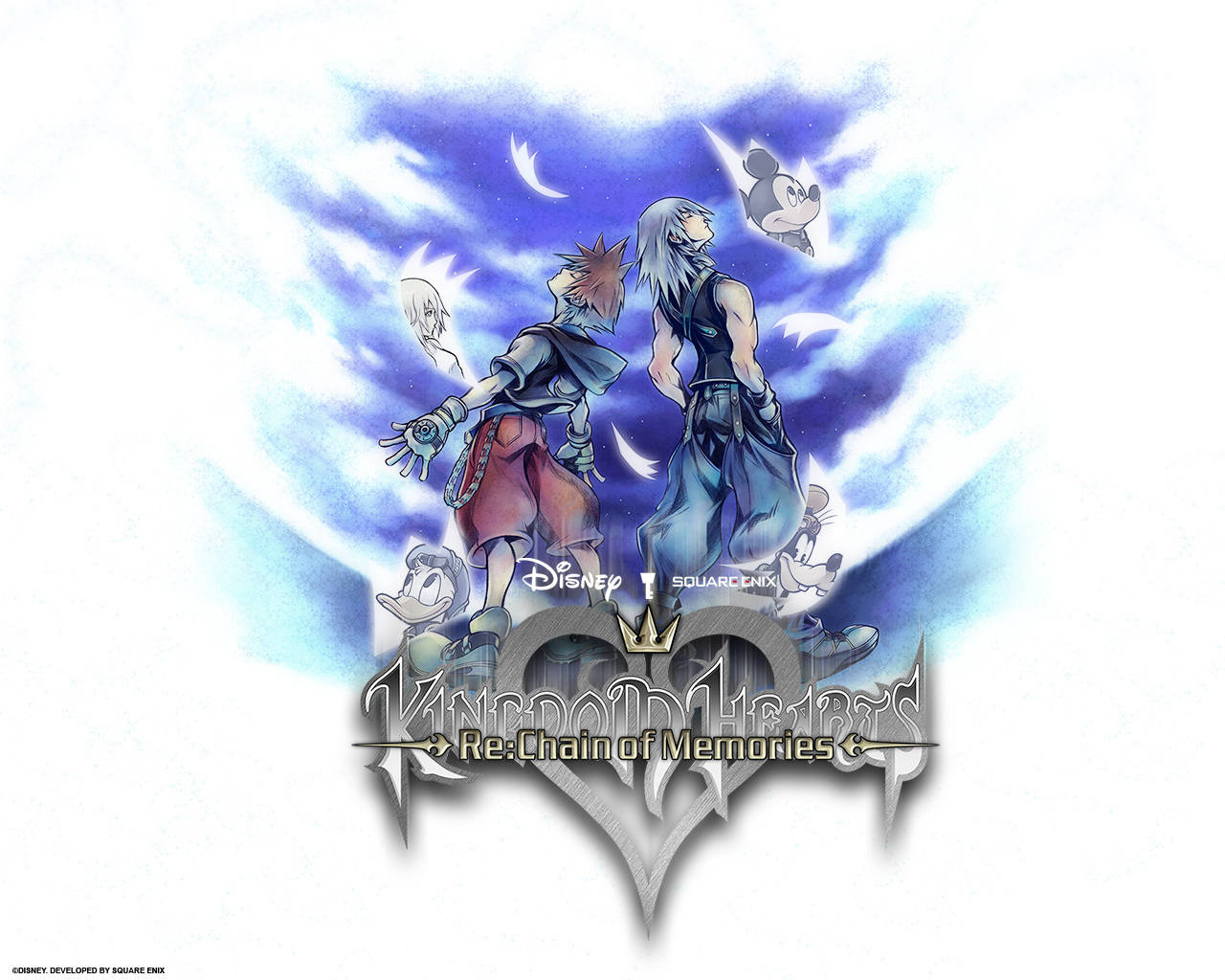Blå horisont med Kingdom Heart-logo Bakgrunner