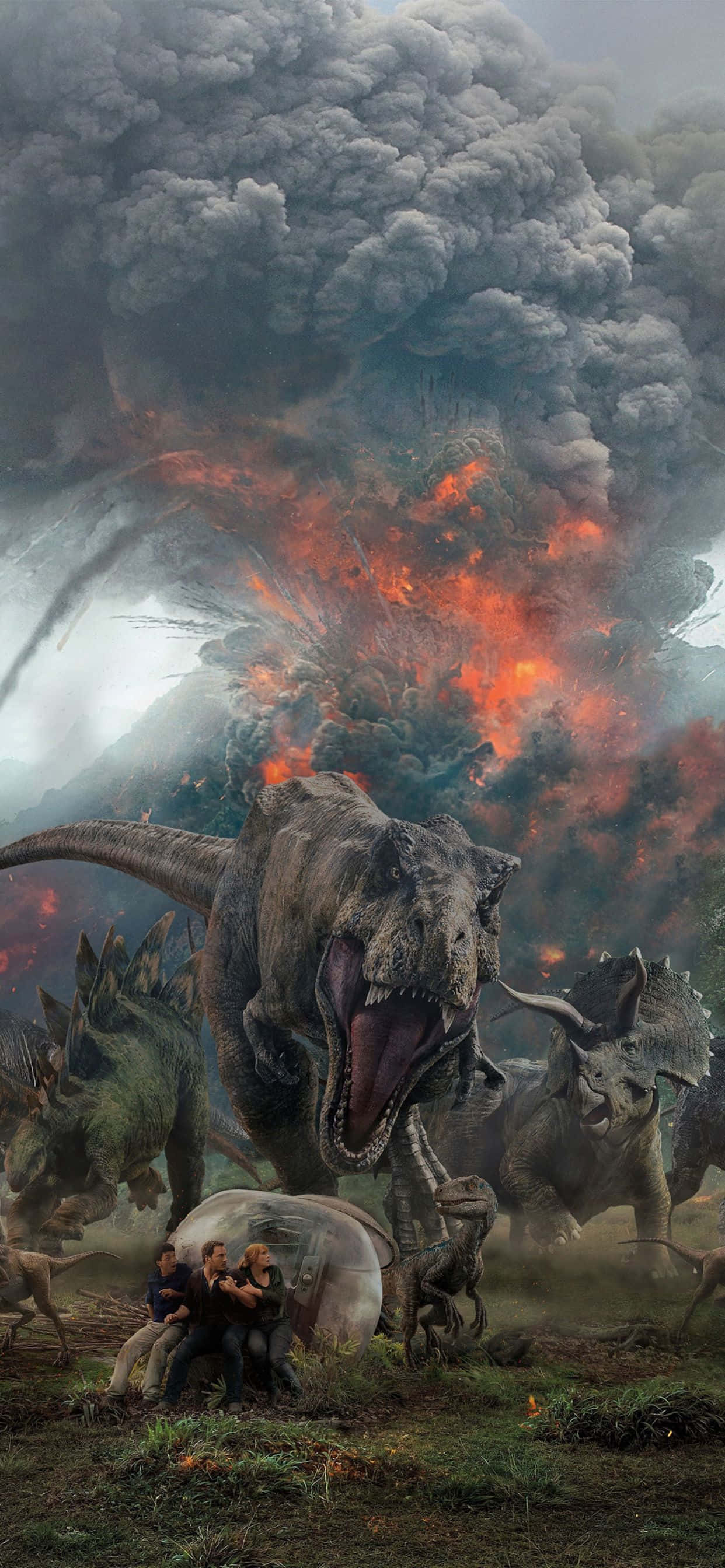 Blå Jurassic World Eksplosjon Bakgrunner