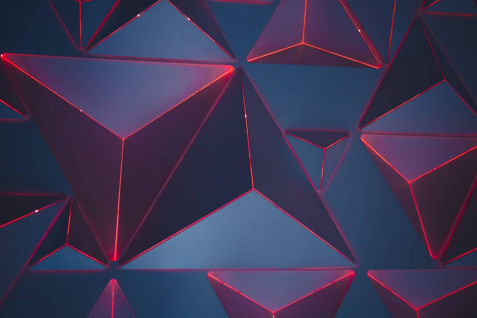 Blå trekantpyramider Bakgrunner