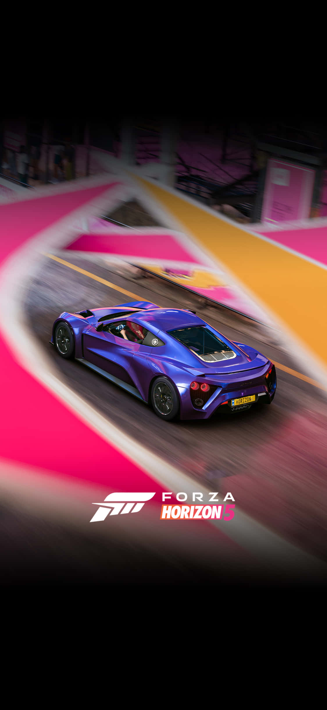 Blå Zenvo iPhone X Forza Motorsport 7 Bakgrunn Bakgrunner