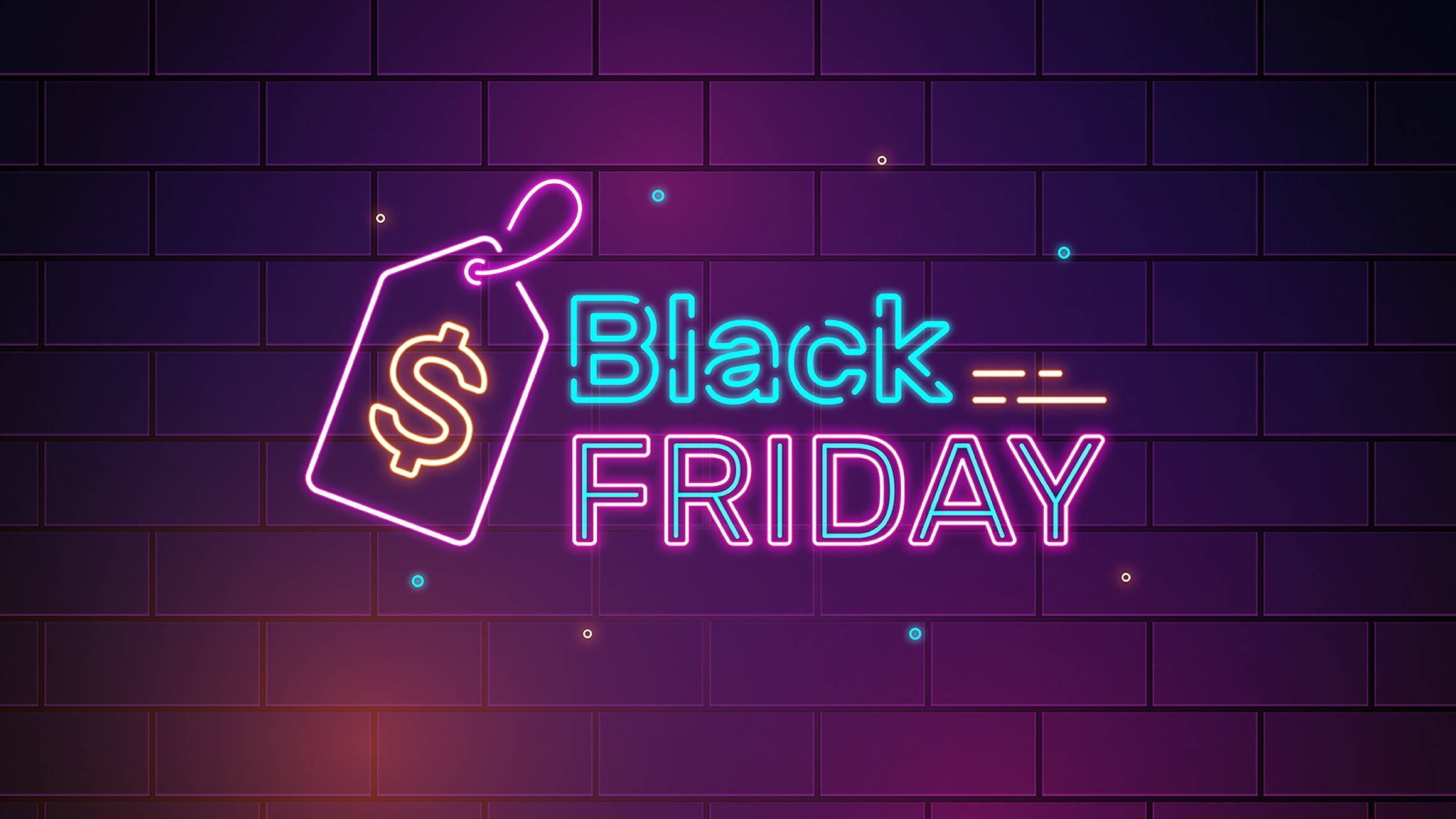 Black Friday estetisk neonlys Bakgrunner