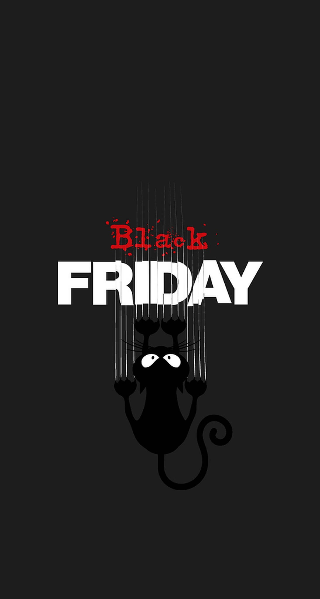 Black Friday-handelsgæren katt Bakgrunner