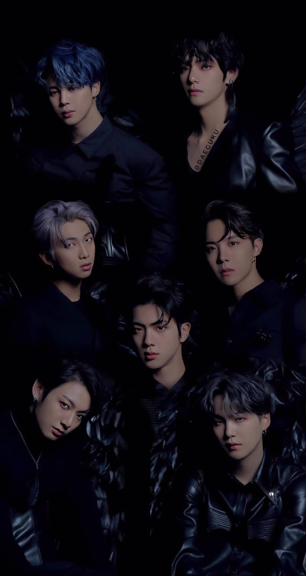 Black Swan BTS Svart Estetikk — Bts gruppebilde GIF Bakgrunner