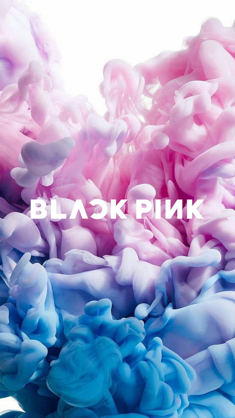 Blackpink-logo i pastellfarget røykekunst Bakgrunner