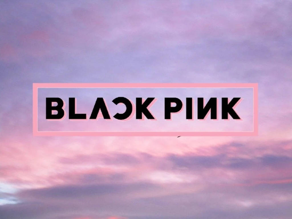 Blackpink Logo Pastellhimmel Bakgrunner