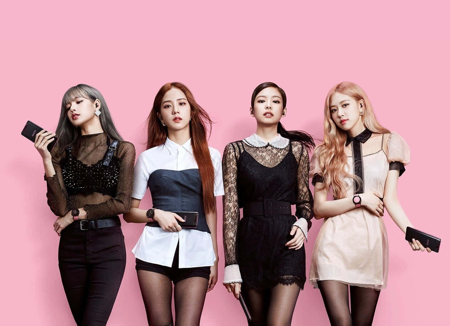 Blackpink lyser opp natten. Bakgrunner