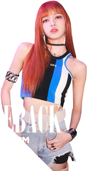 Blackpink-medlem i mote-positur Bakgrunner