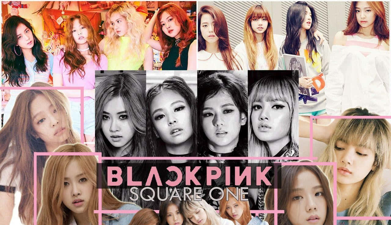 blackpink square one - et collage av jenter Bakgrunner