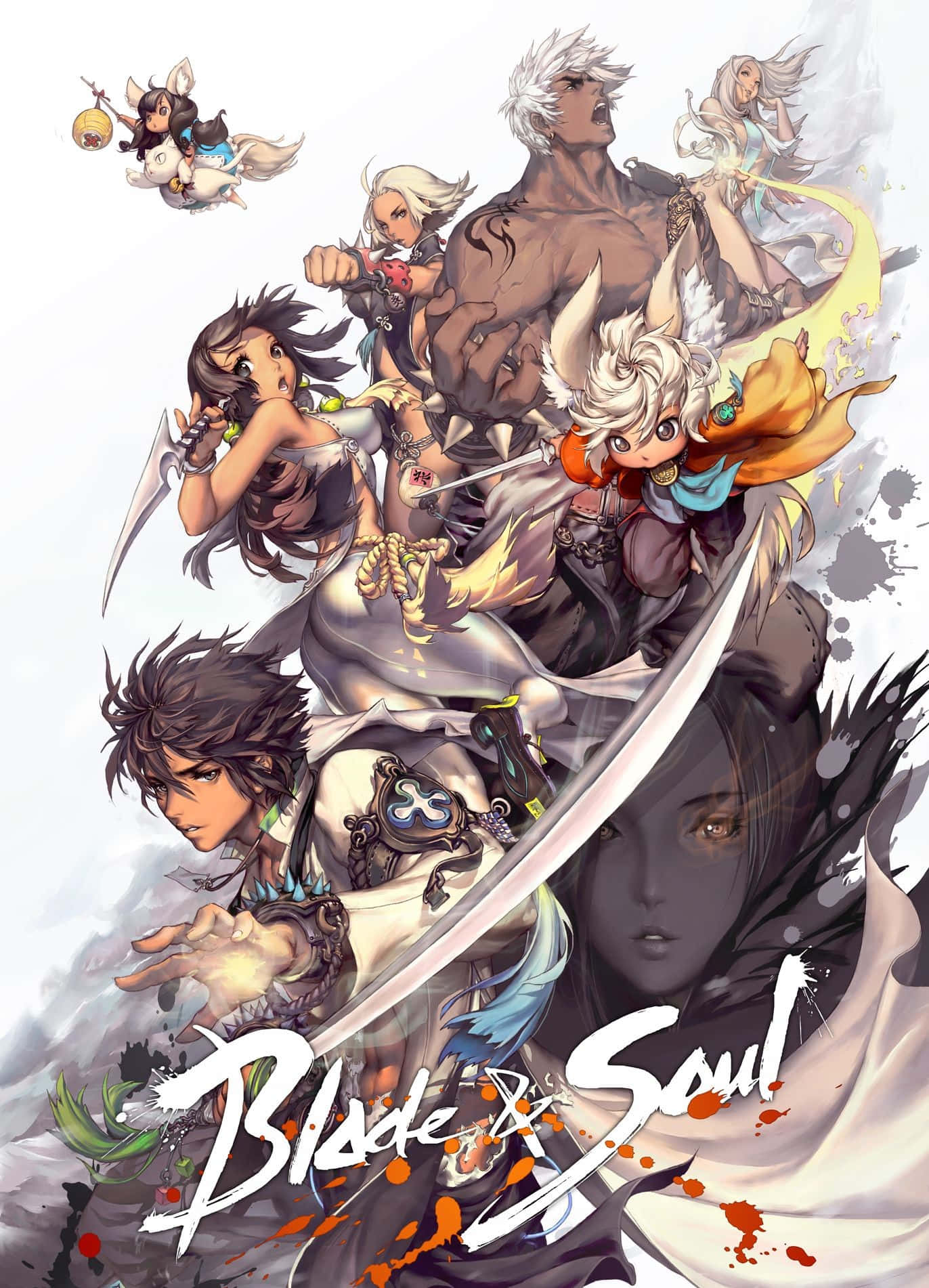 Blade And Soul Anime Videospillplakat Bakgrunner