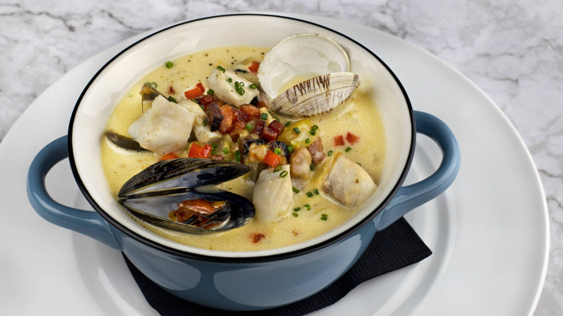 Blåskjell- og muslingsuppe Bakgrunner