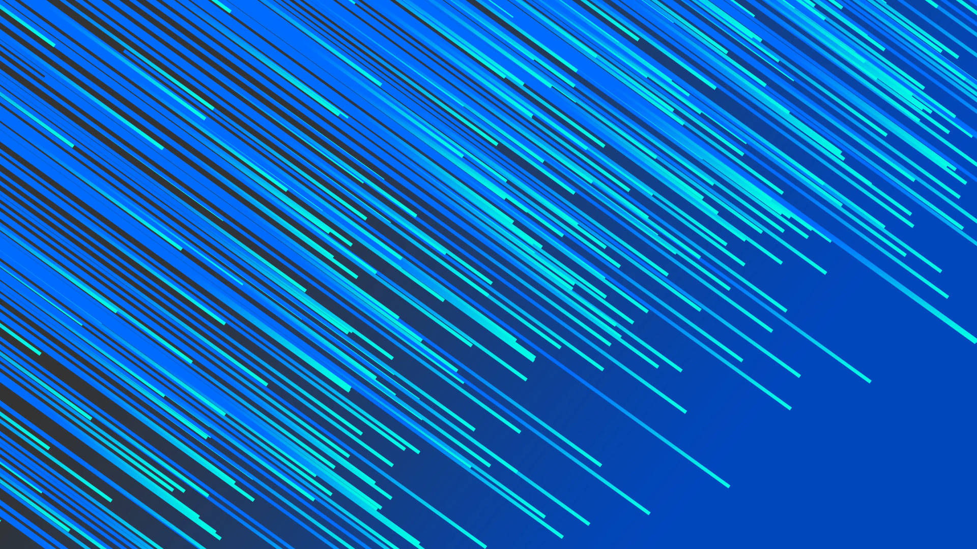 Blått 4K minimalistisk meteorregn — Blå estetisk GIF Bakgrunner