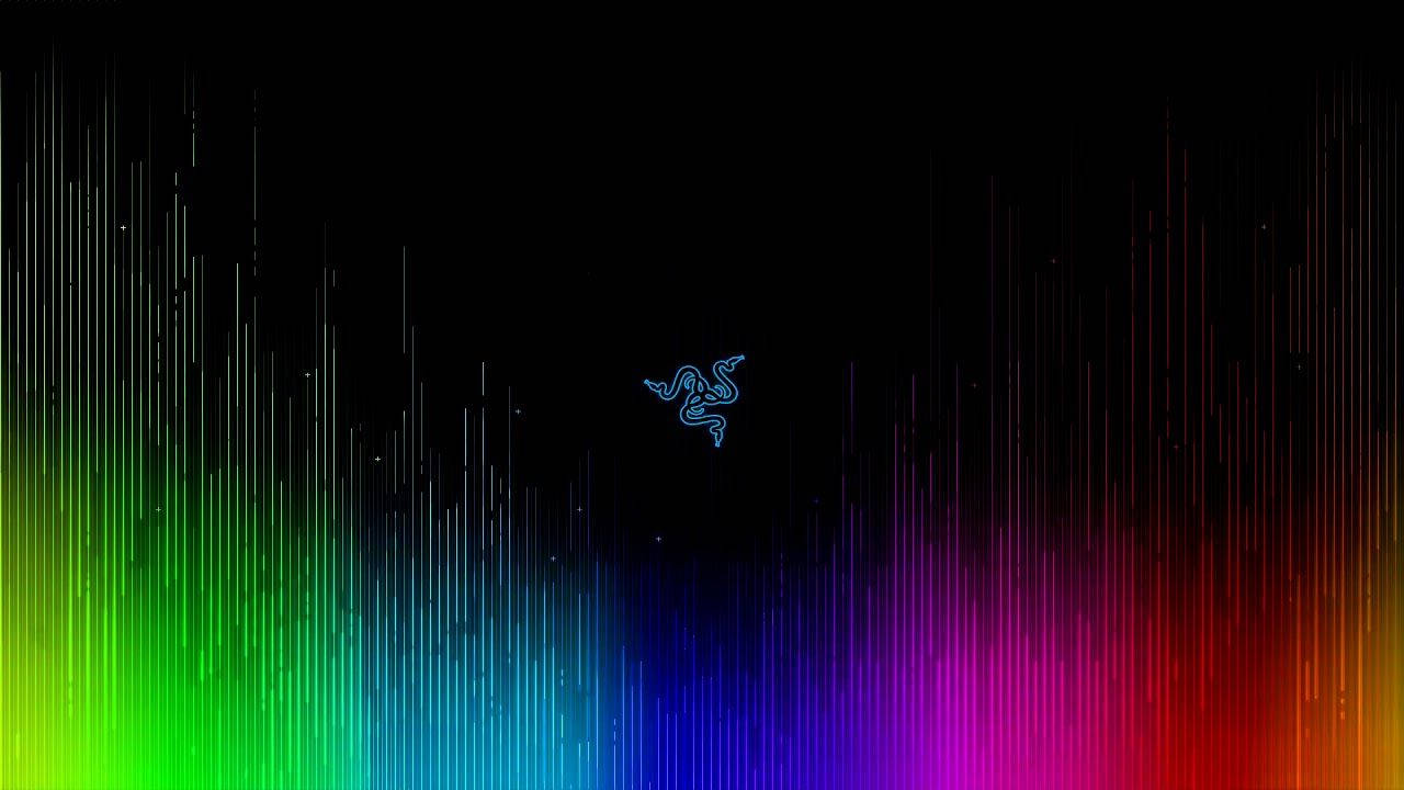 Blått Razer-logo RGB 4K Bakgrunner