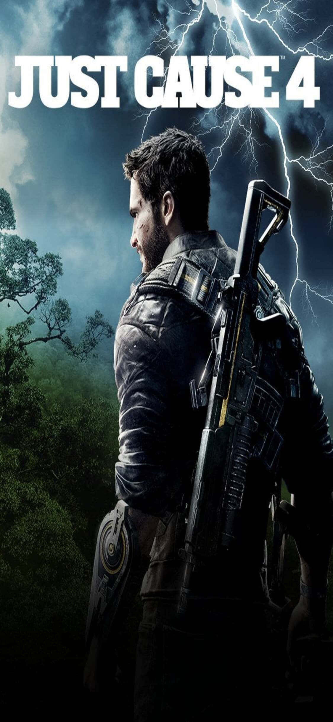 Bli den ultimate kaosagenten på din iPhone X med Just Cause 4 Bakgrunner
