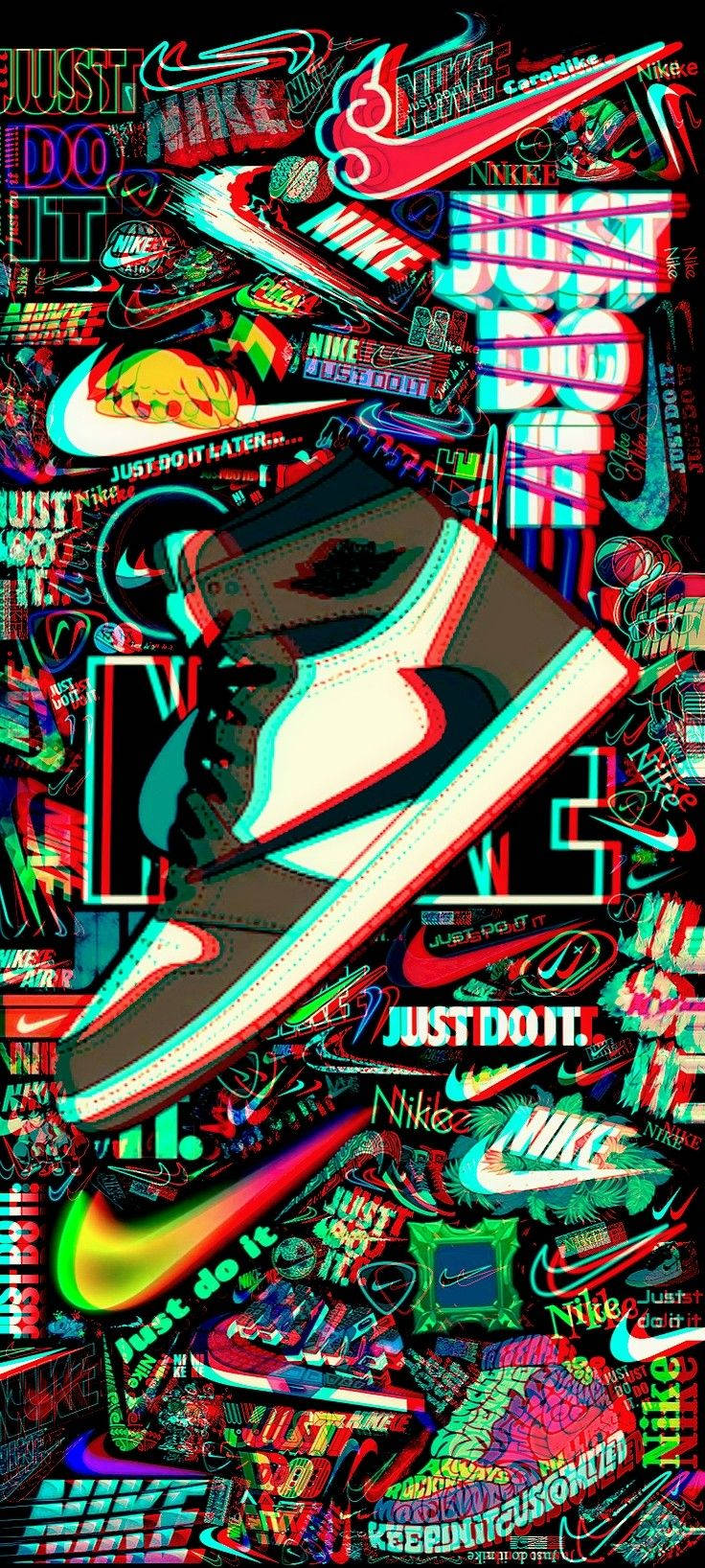 Bli inspirert av Nikes dristige graffiti Bakgrunner
