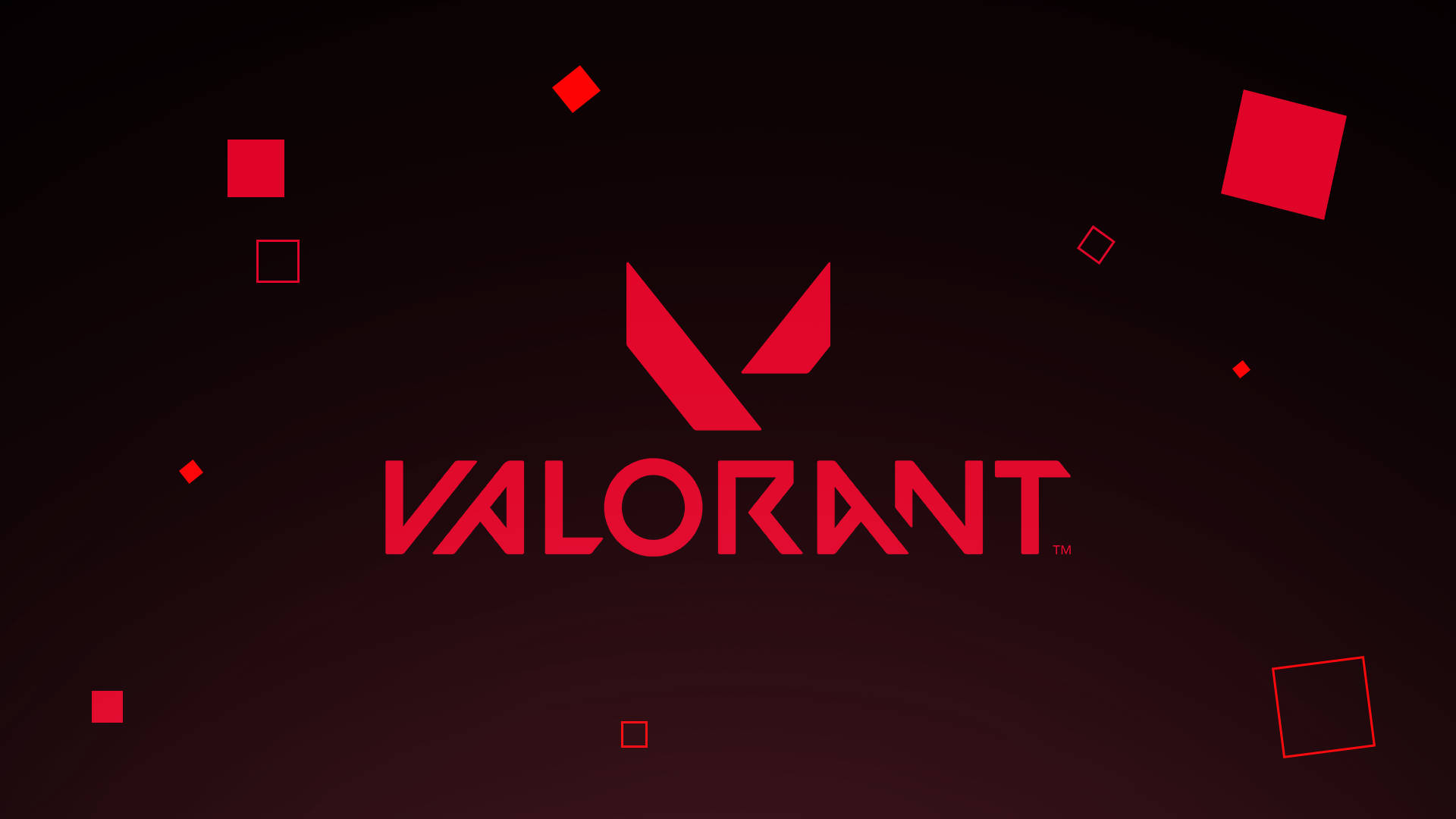 Valorant rød logo bakgrunn