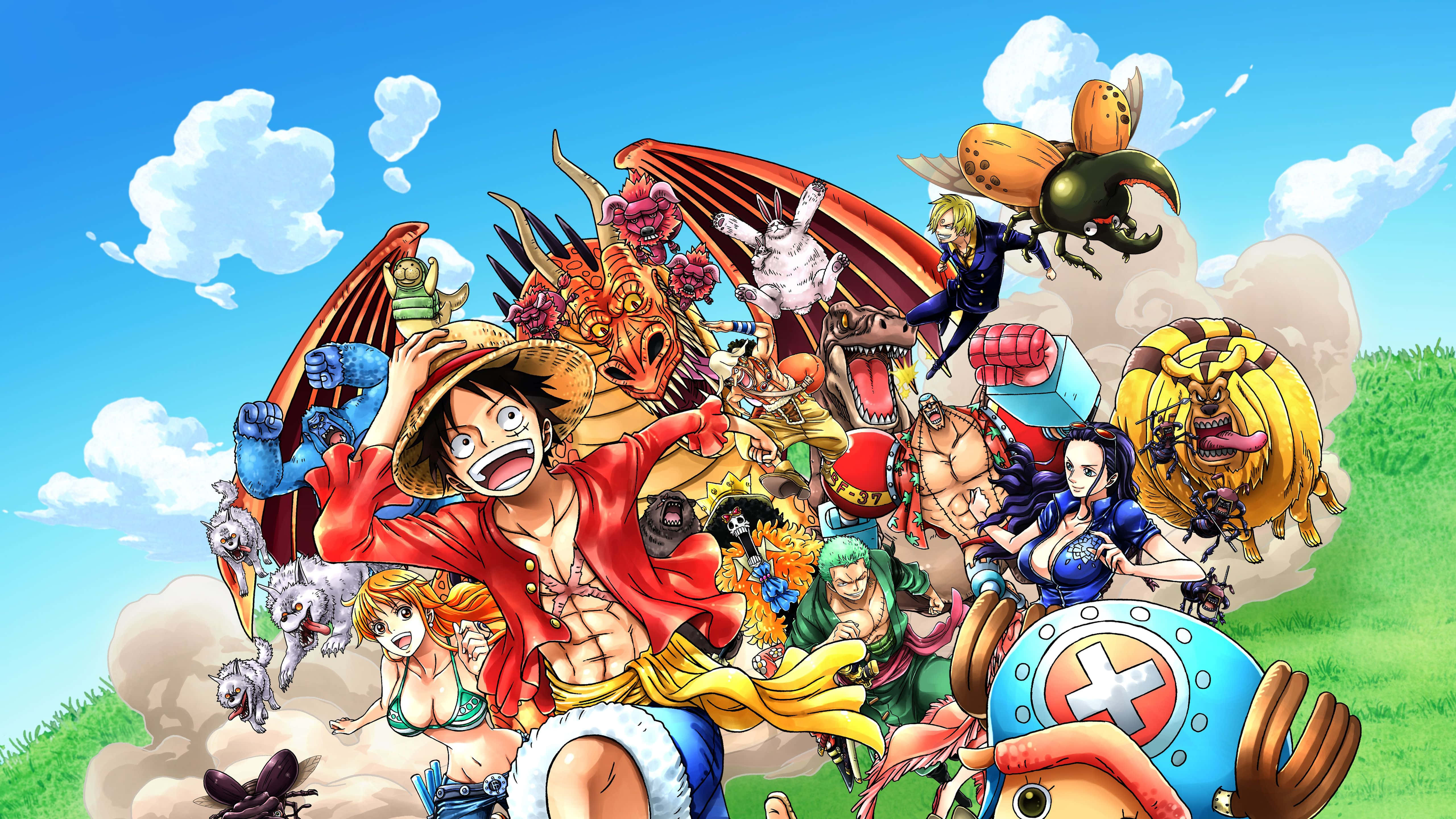 Bli med Monkey D. Luffy på hans episke eventyr Bakgrunner