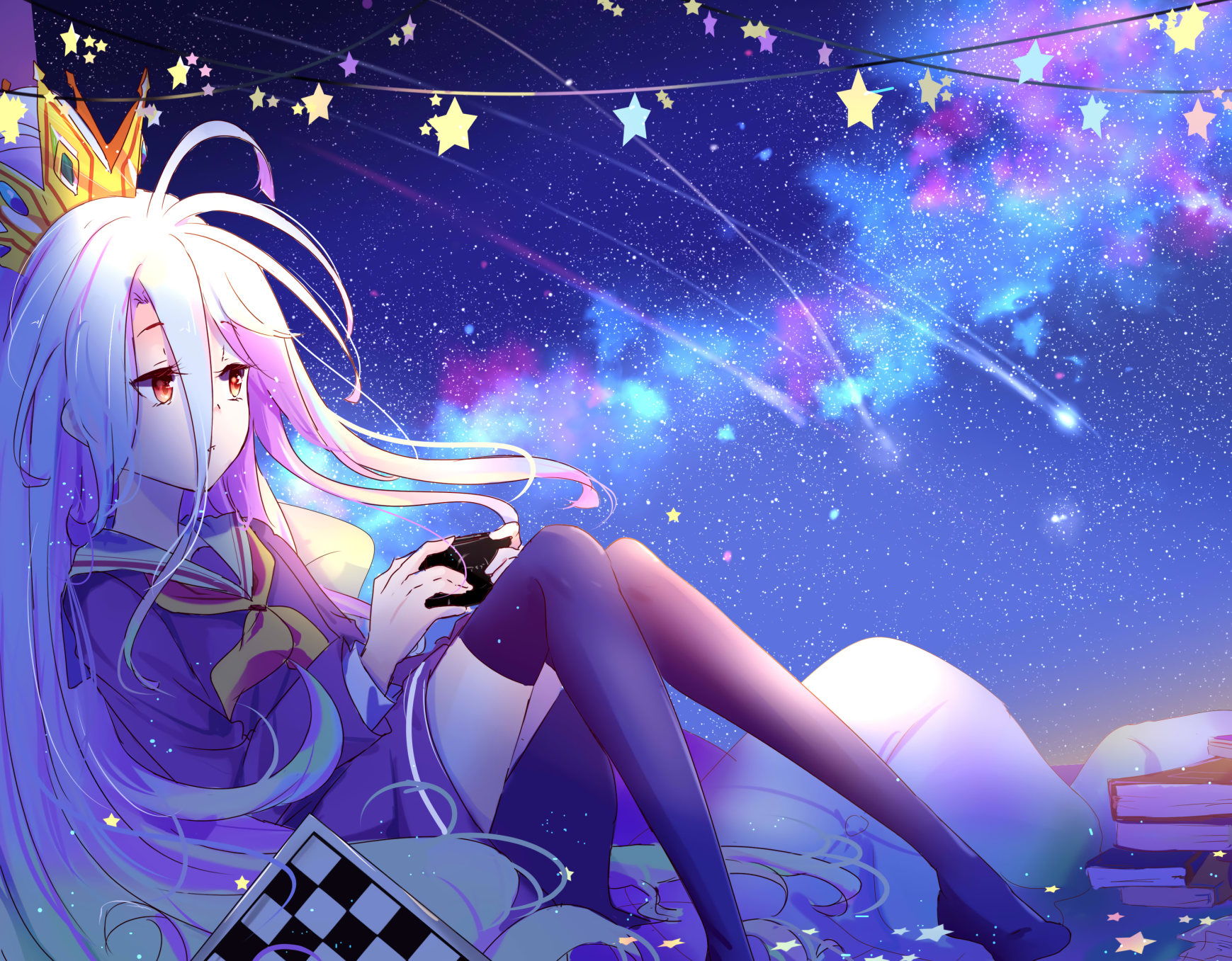 Bli med Sora og Shiro på deres reise for å bli de beste spillerne i No Game No Life Bakgrunner