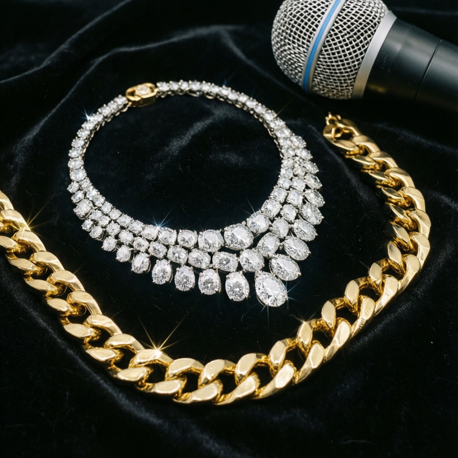 Bling Mikrofon Bakgrunner