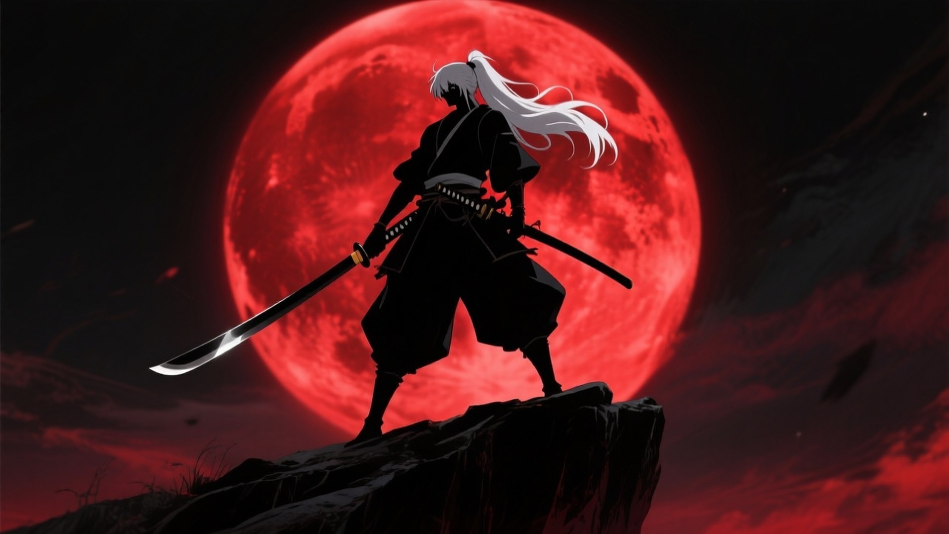 Blodmåne-samurai Bakgrunner