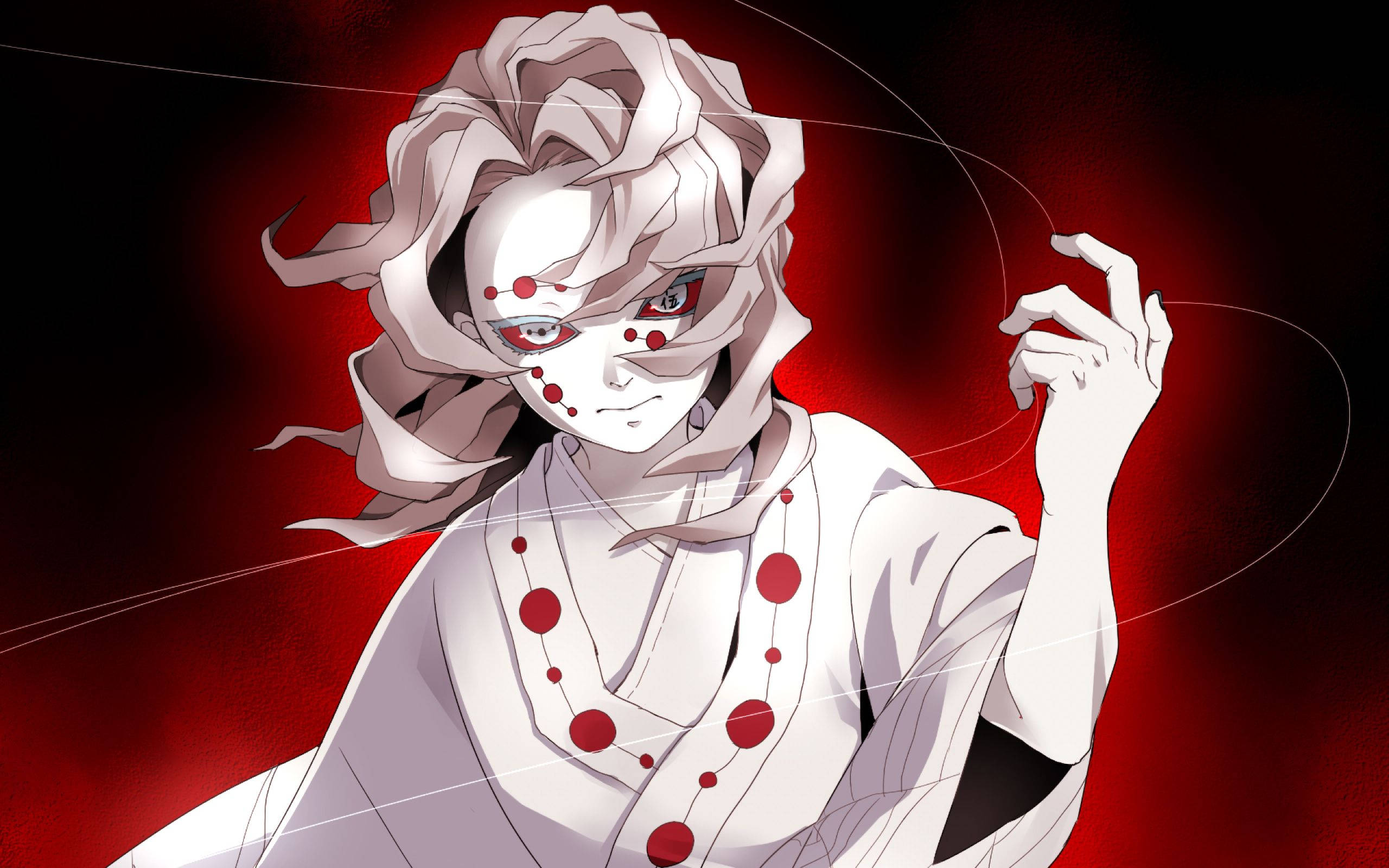 Blodrød Rui Demon Slayer Bakgrunner