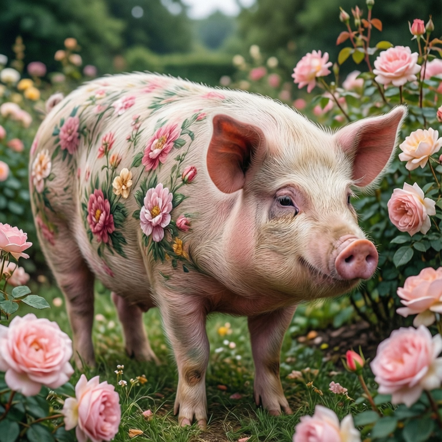 Blomsterhagegris Bakgrunner