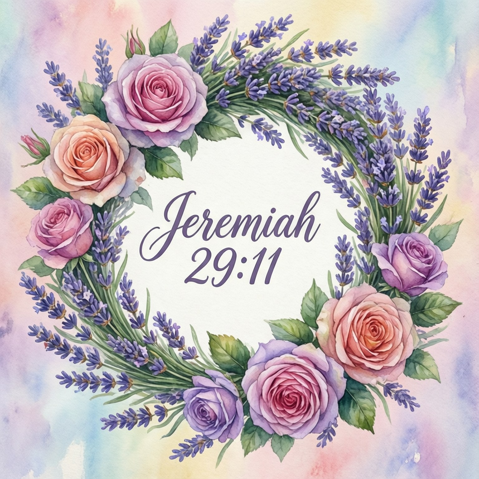 Blomsterkrans Jeremia 29:11 Bakgrunner