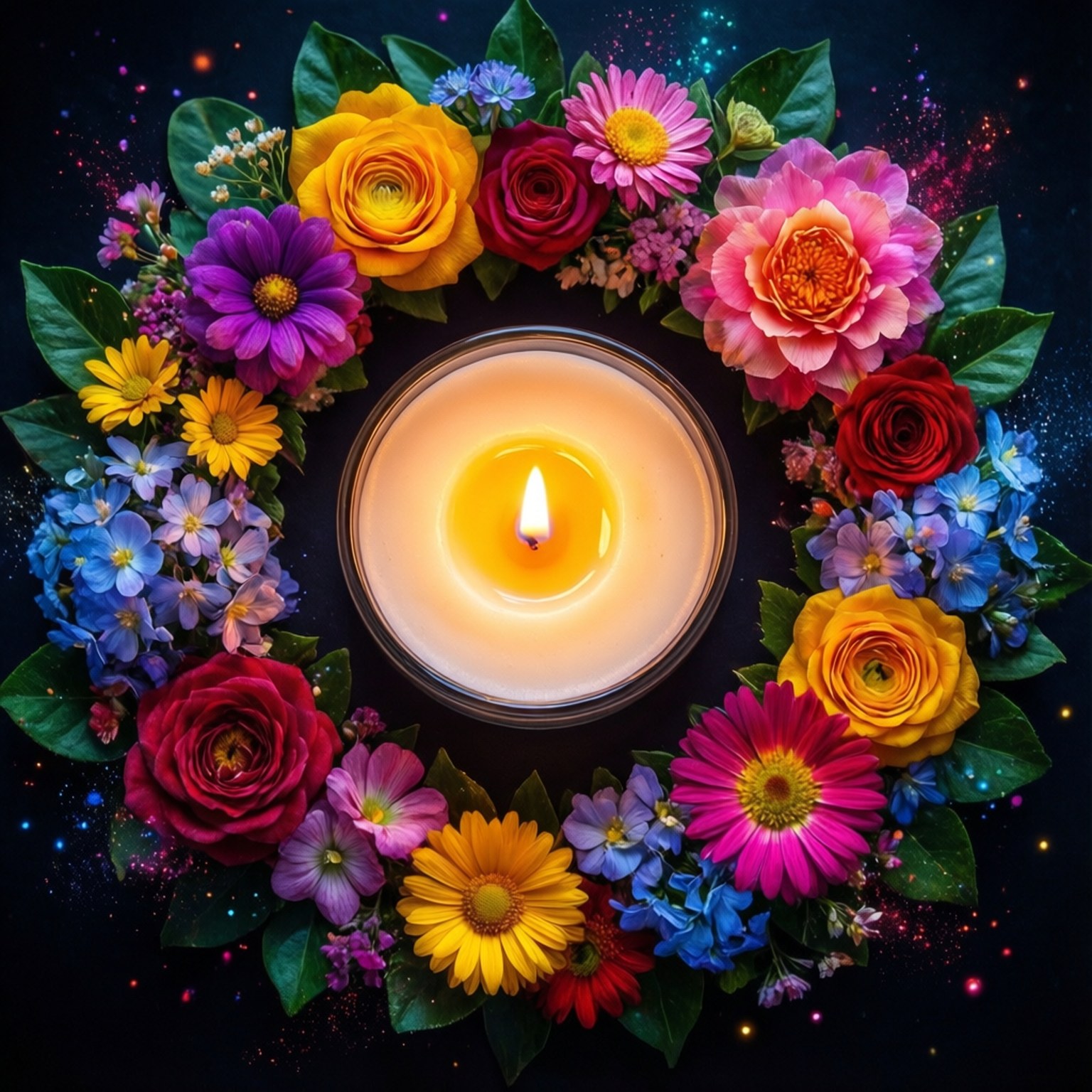 Blomsterlys Topp Bakgrunner