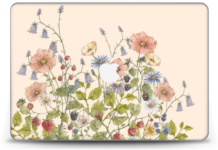 Blomstermønster på Mac-deksel Bakgrunner