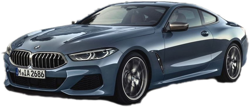 BMW 8-serie kupé sett fra siden Bakgrunner