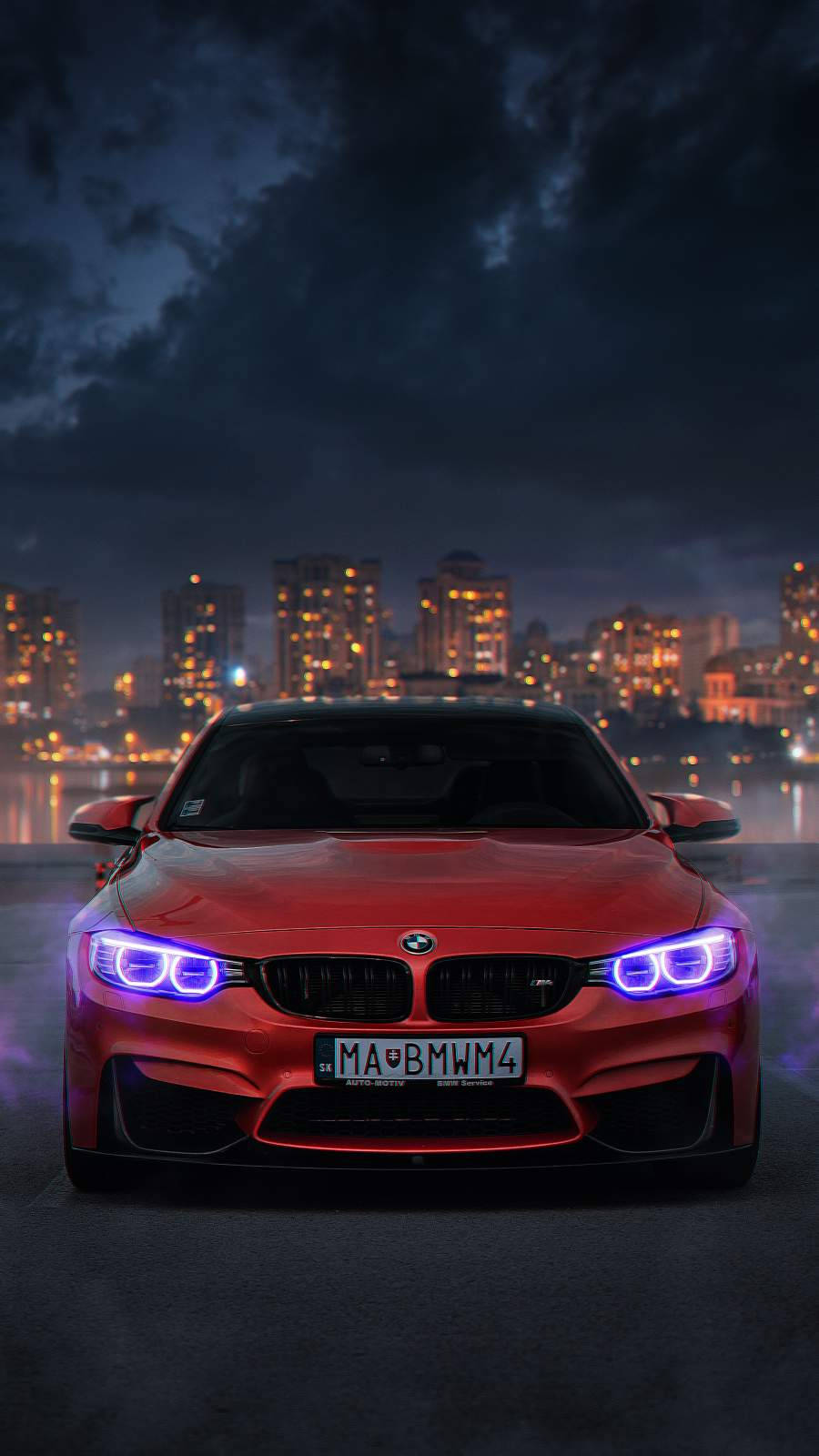 BMW M4 bybild iPhone bil Bakgrunner