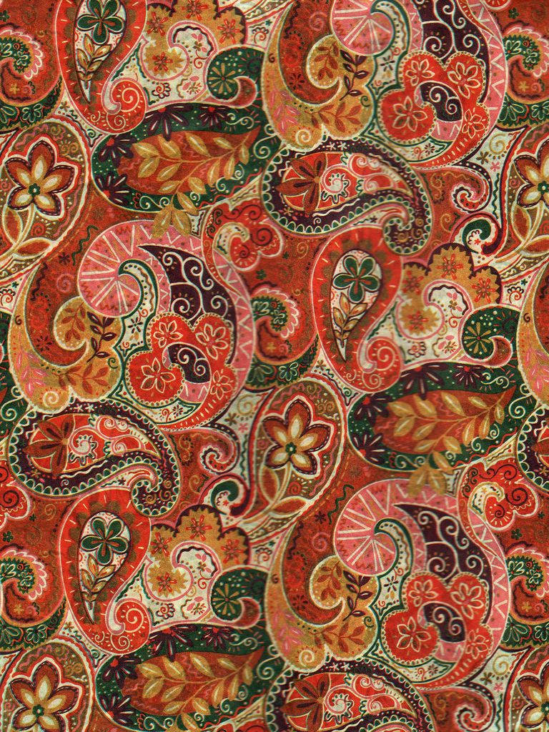 Boho-estetiske paisley-mønstre Bakgrunner