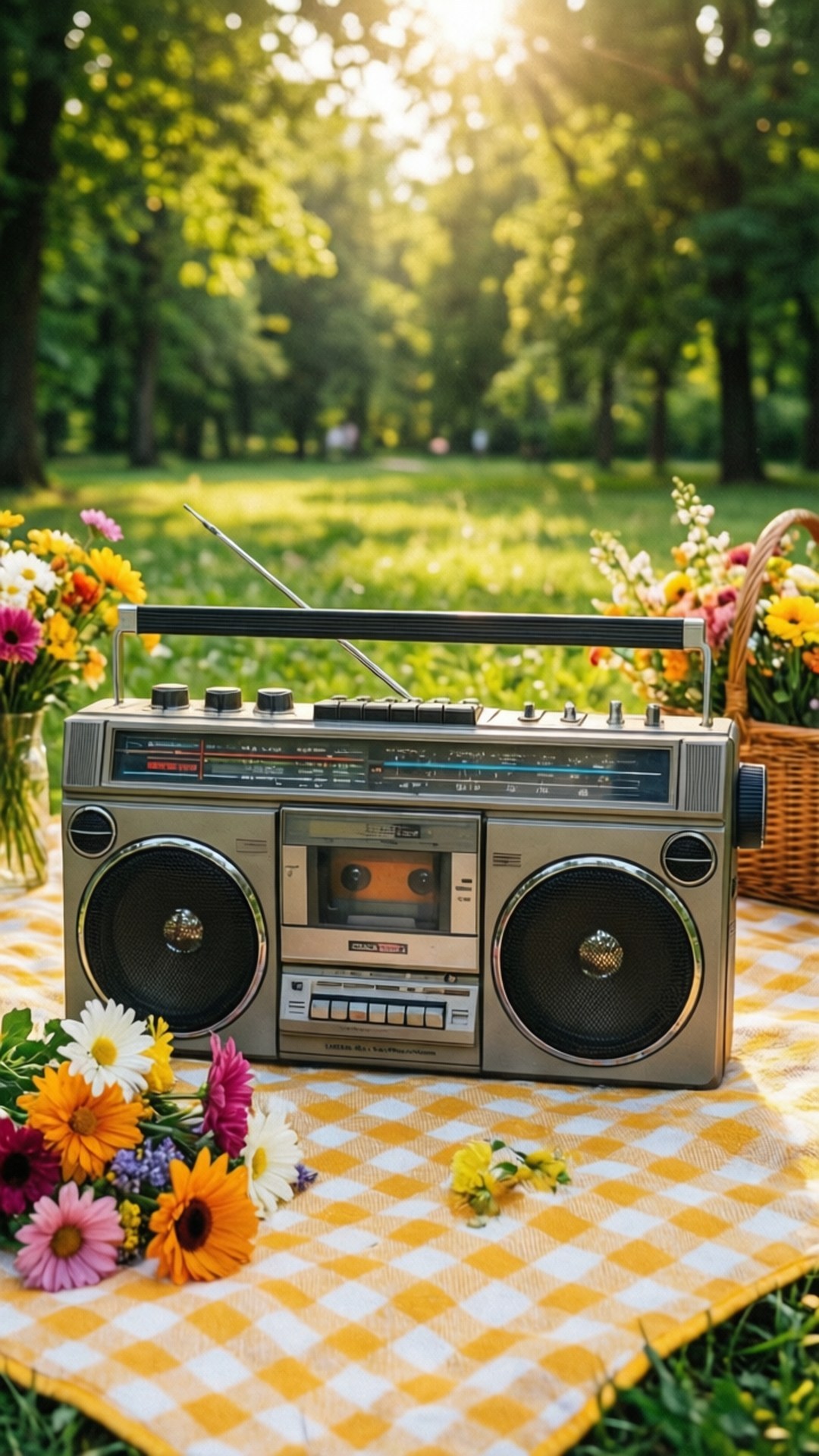 Boombox-piknik Bakgrunner