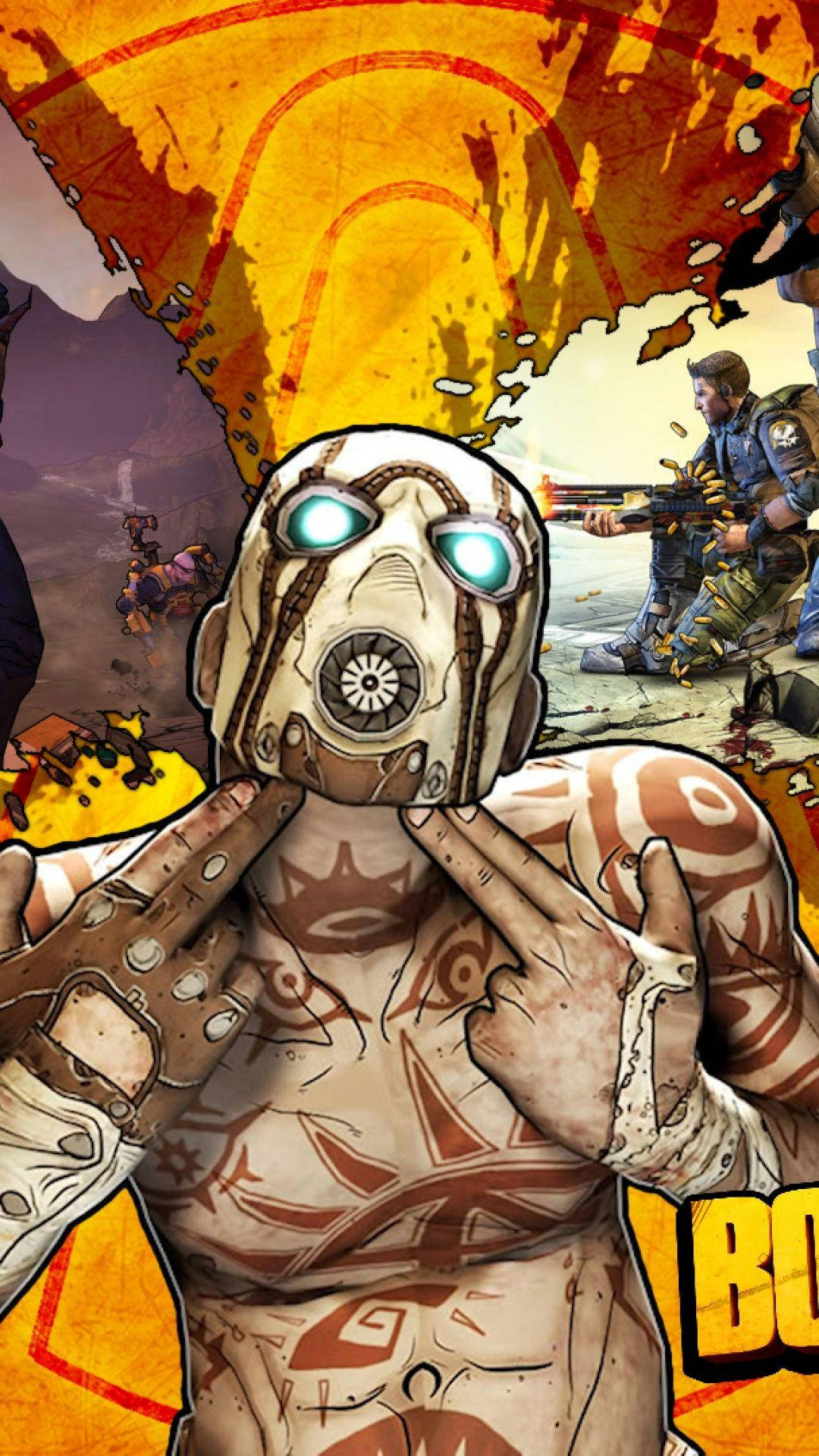 Borderlands fyr med maske Bakgrunner