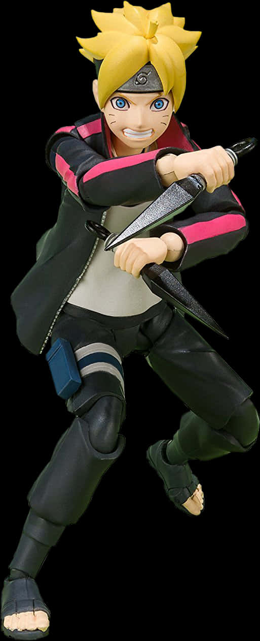 Boruto Uzumaki i actionpositur Bakgrunner