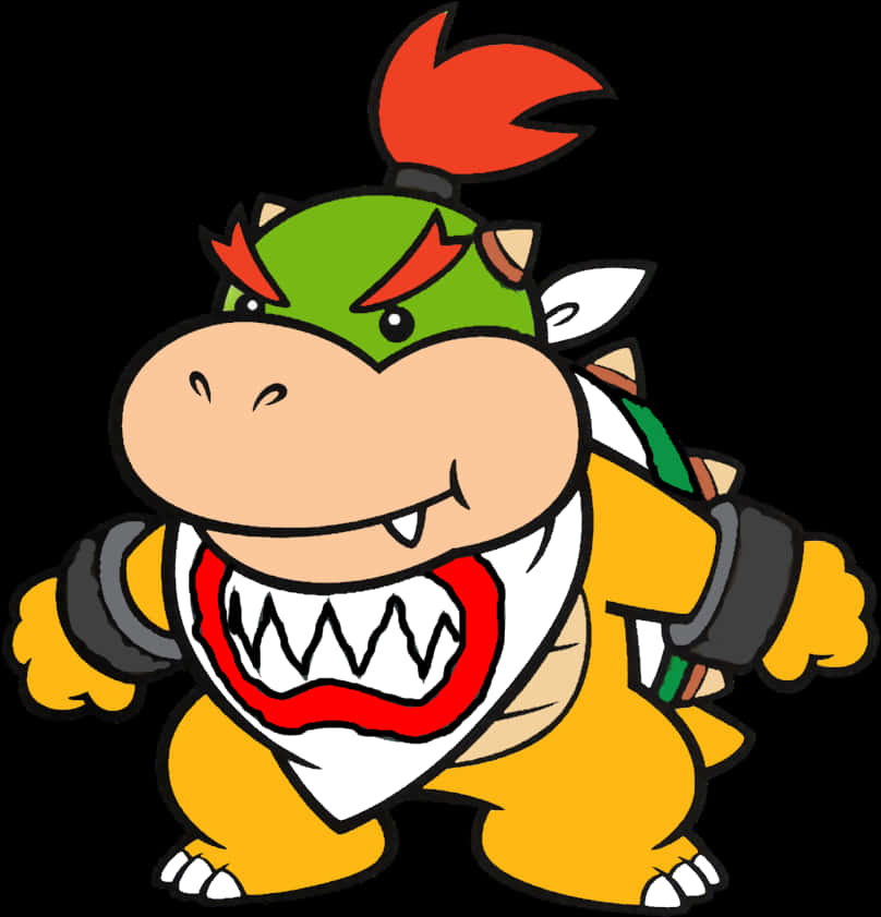 Bowser: Animasjon av karakterillustrasjon Bakgrunner