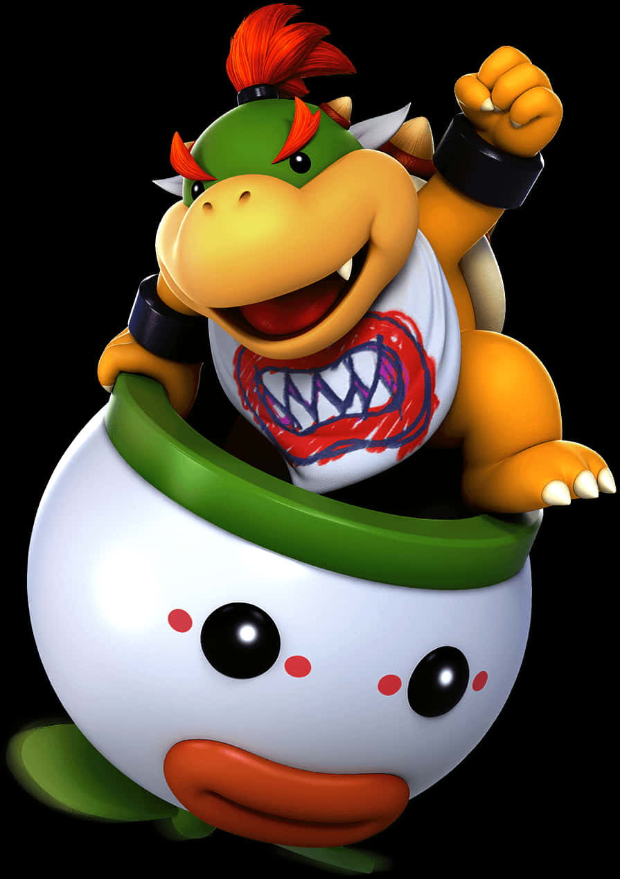 Bowser Jr. i Koopa Claw-bil Bakgrunner